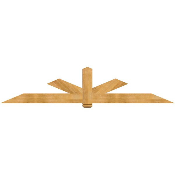 Ekena Millwork Kennewick Rough Sawn Timber Gable Bracket, Western Red Cedar, 108"W x 22"H x 4"D x 6"F, 5/12 Pitch GBW108X22X0406KEN00RWR - main